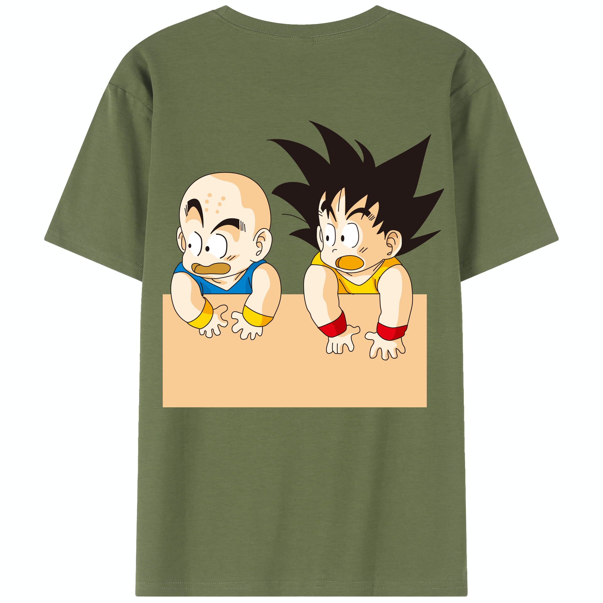 （画像用） ドラゴンボール 孫悟空（そん ごくう）Son Goku カカロット DRAGON BALL Kakarotto 綿100％半袖Tシャツ（背面プリント）